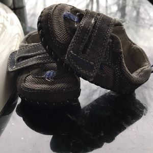 Pediped grey/blue Hayden shoes. 6-12 month.